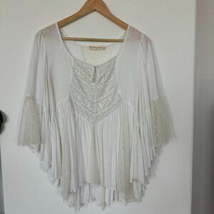White Lace Tunic - EUC